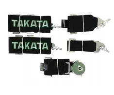 Takata Replica 5 taškų 3 colių juodi sportiniai saugos diržai