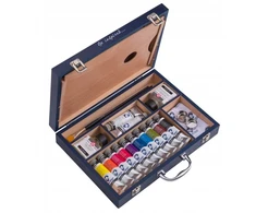 Talens Aliejiniai dažai - Van Gogh - 12 vnt. 40ml medinė dėžutė + priedai