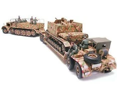 Tamiya Vokiečių vilkikas FAMO su priekaba 1/35 plastikinis modelis
