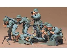 Tamiya Vokiečių kulkosvaidžių kariai 1/35 plastikinių figūrėlių rinkinys