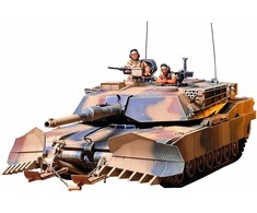 Tamiya JAV M1A1 Abrams su minų verstuvu 1/35 plastikinis modelis
