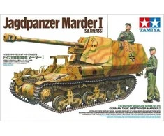 Tamiya Marder I Sd.Kfz.135 1/35 vokiečių tankų naikintuvas surinkimo modelis
