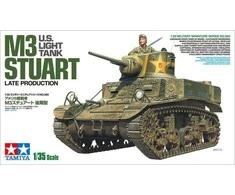 Tamiya M3 Stuart lengvasis tankas 1/35 vėlyvosios gamybos plastikinis rinkinys