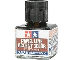 Tamiya Panel Line rudi akcentiniai dažai, 40 ml (87132)