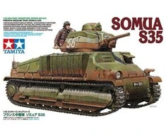 Tamiya – prancūziškas vidutinis bakas SOMUA S35, 1/35, 35344
