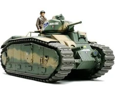 Tamiya prancūzų tankas B1 bis 1/35 plastikinis surenkamas modelis