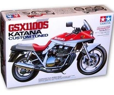 Tamiya Suzuki GSX1100S Katana Custom Tuned 1/12 surenkamas motociklo modelis
