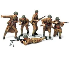 Tamiya prancūzų pėstininkų figūros 1/35 plastikinis rinkinys