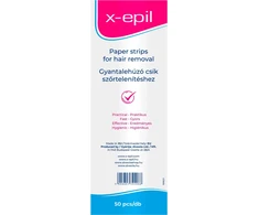 X-Epil Silky Finish Depiliacijos vaško juostelės, 50 vnt.