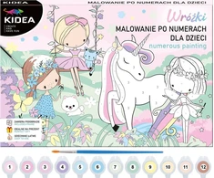 Kidea Vaikų piešimo rinkinys "stebuklingos fėjos" pagal numerius