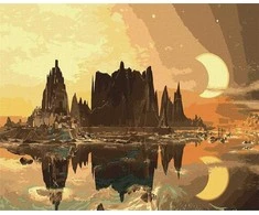 Tapyba pagal numerius - Golden City 40x50cm