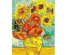 Tapyba pagal skaičius – Saulėgrąžos Van Gogas 40x50