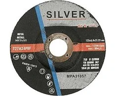 SILVER Sidabrinis Sidabrinis METALO ŠLIFAVIMO DISKAS 125*6,4mm .