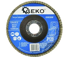 Geko Tarcza listkowa 125mm P120 GEKO (10/200)