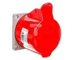 Tarel 5P 32A 400V raudonos IP44 izoliacinis lizdas