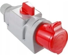 Tarel Fiksuotas izoliuotas lizdas 32A/400V 3P+N+Z su jungikliu L-O-P 197