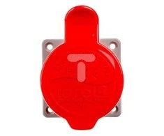 Tarel 5P 32A 400V raudonos IP44 izoliacinis lizdas