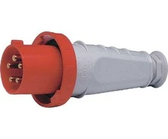 Tarel Nešiojamas izoliacinis kištukas 63A 400V 5P IP67 /srieginiai gnybtai/ 049