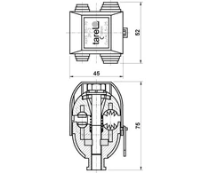 Tarel Gnybtų spaustukas, praduriantis izoliaciją ZP-2 AsXS 35 - 70mm (072)