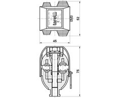 Tarelė izoliacijos pradūrimui ZP1 35 - 70mm (071)