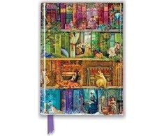 KNYGA Flame Tree Studio Aimee Stewart: A Stitch in Time Bookshelf (Foiled Pocket Journal)