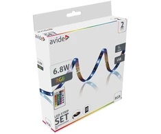 Avide LED juostelės lizdinėje plokštelėje 5V SMD5050 30LED RGB IP65 2m