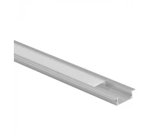LED juosta Eco Light Profil Led P03 įleidžiamas EC20615 3 m anoduotas aliuminis + matinis gaubtas