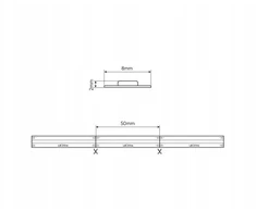 LED juosta 24Vdc, 11W/m, COB 480LED/m, 1100lm, šiltai balta 2700K, IP20, 180°, LED LINE