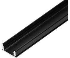 Orno LED juostelė Aliuminio profilis LED juostelėms, 2000 x 17 x 7 mm, montuojamas paviršiuje, juoda