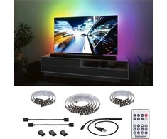 Paulmann LED juostelė TV65 colių USB LED juosta + Dynamic Rainbow RGB nuotolinio valdymo pultas 4W 5V juoda