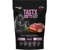 Šunų Maistas - BIOFEED Tasty Dogs Life Junior Veršiena 500g Drėgnas Maistas