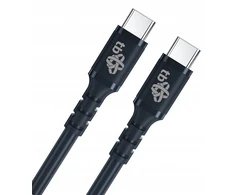 TB Print Kabelis USB C - USB C 50cm silikon juoda 2.0