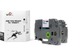 Tb Print Juosta tbtb-tze231 brolis juoda ant balto 12mm x 8m 2vnt.