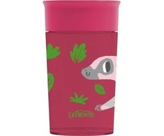 DR. BROWN'S 300 ml gertuvė su dangteliu CHEERS 360 DECO, raudona