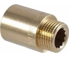 Tdm_Brass Trumpasriegis 105M, 1", 150 mm, išorinis sriegis