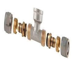 Tdm_Brass Išardom. užveržiamas trišakis, 18 mm x 1/2", vidin. sriegis