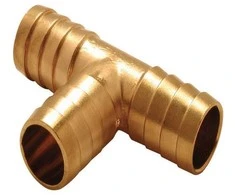Color_Tap Trišakis žarnoms sujungti TDM Brass, ¾", išorinis sriegis