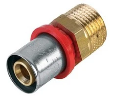 Tdm_Brass Presuojamasis adapteris 1630, 16 mm x 1/2″, išor. sriegis