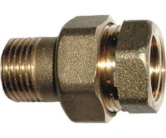Tdm Brass Išardoma jungtis 230OR, 1 1/4", vidinis/išorinis sriegiai