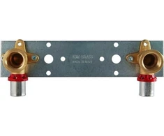 Tdm Brass Tdm_Brass Montažinė plokštė su presuojamom alkūnėm, D20-1/2″
