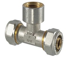 Tdm Brass Užveržiamas trišakis 1055, 1" x 32 mm, vidinis sriegis
