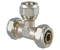 Tdm_Brass Užveržiamas trišakis 1045, TDM Brass, 18 mm