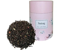 Teabag Arbatinukas Juoda arbata Raspberry Lavender 50g - Rožinė dėžutė