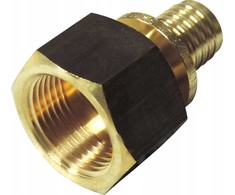 Tece Pereinamasis mufa 16mm x 1 / 2 "žalvaris (705002)