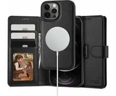 Tech-Protect Wallet MagSafe Apple iPhone 12 / 12 Pro – dėklas telefonui juodos spalvos