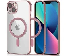 Tech-Protect MagShine Line MagSafe Apple iPhone 13 – dėklas telefonui rožinės spalvos