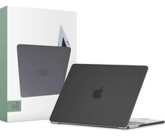 Tech-Protect SmartShell dėklas Apple MacBook Air 13" M2 / M3 / 2022-2024 – matinės juodos spalvos