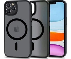 Tech-Protect MagMat MagSafe Apple iPhone 11 Pro – matte dėklas telefonui juodos spalvos