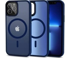 Tech-Protect MagMat MagSafe Apple iPhone 12 / 12 Pro – dėklas telefonui mėlynos spalvos matte