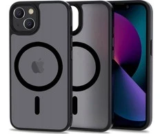 Tech-Protect MagMat MagSafe Apple iPhone 13 mini – matte dėklas telefonui juodos spalvos